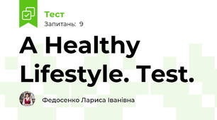 A Healthy Lifestyle. Test.