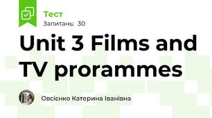 Unit 3 Films and TV prorammes