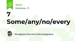 7 Some/any/no/every