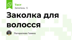 Заколка для волосся