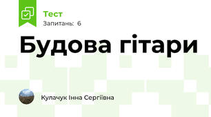 Будова гітари