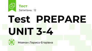 Test  PREPARE UNIT 3-4