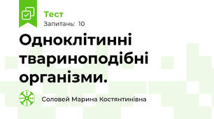  Одноклітинні твариноподібні організми.