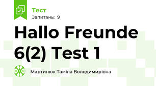Hallo Freunde 6(2) Test 1