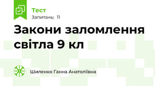 Закони заломлення світла 9 кл