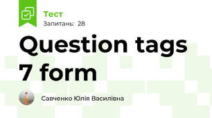 Question tags 7 form