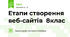 Етапи створення веб-сайтів  8клас