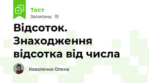 Відсоток. Знаходження відсотка від числа