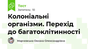 Колоніальні організми. Перехід до багатоклітинності