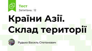 Країни Азії. Склад території