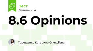8.6 Opinions