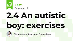 2.4 An autistic boy: exercises