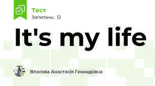 It's my life