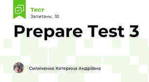 Prepare Test 3