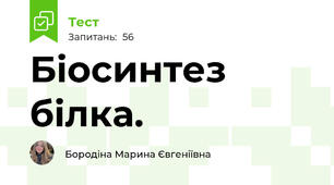 Біосинтез білка. 