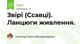 Звірі (Ссавці). Ланцюги живлення.
