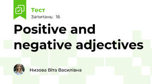 Positive and negative adjectives