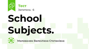  School Subjects.