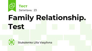 Family Relationship. Test