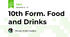 10th Form. Food and Drinks