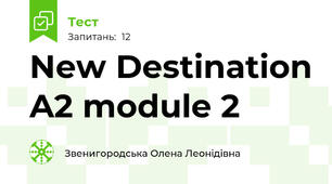 New Destination A2 module 2