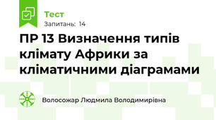 ПР 13 Визначення типів клімату Африки за кліматичними діаграмами