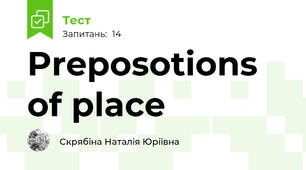 Preposotions of place