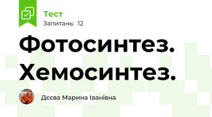 Фотосинтез. Хемосинтез.