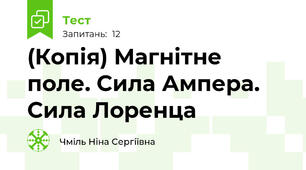 (Копія) Магнітне поле. Сила Ампера. Сила Лоренца
