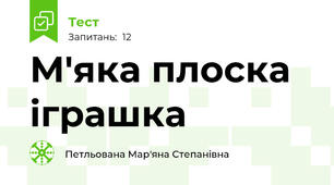 М'яка плоска іграшка