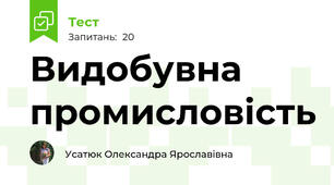 Видобувна промисловість