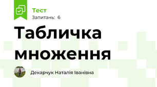 Табличка множення