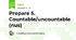 Prepare 5. Countable/uncountable (nus)