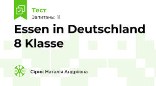 Essen in Deutschland 8 Klasse