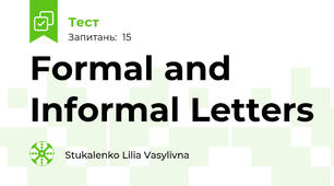 Formal and Informal Letters 