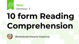 10 form Reading Comprehension