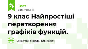 9 клас Найпростіші перетворення графіків функцій.
