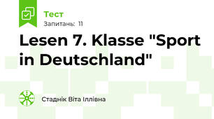 Lesen 7. Klasse "Sport in Deutschland"