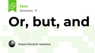 Or, but, and