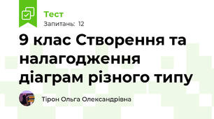9 клас Створення та налагодження діаграм різного типу