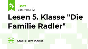Lesen 5. Klasse "Die Familie Radler"