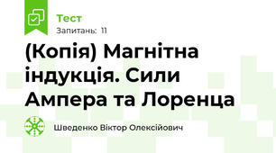 (Копія) Магнітна індукція. Сили Ампера та Лоренца