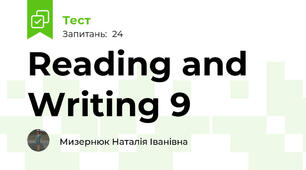 Reading and Writing 9