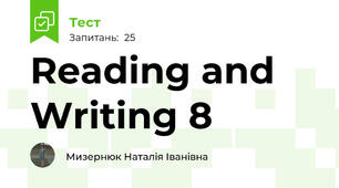 Reading and Writing 8