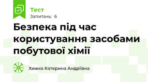 Безпека під час користування засобами побутової хімії