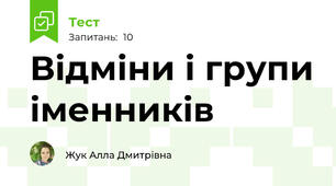 Відміни і групи іменників