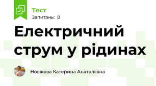 Електричний струм у рідинах