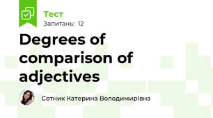 Degrees of comparison of adjectives