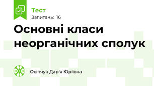 Основні класи неорганічних сполук
