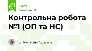 Контрольна робота №1 (ОП та НС)